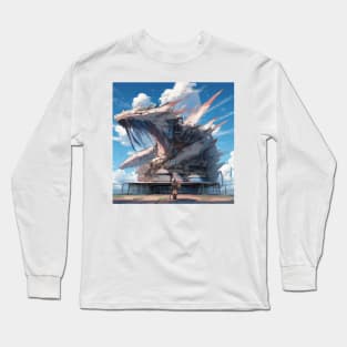 ancient biomechanical dragon Long Sleeve T-Shirt